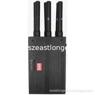 Gps + Wifi + 3g Portable Cell Phone Jammer / Blocker Est-808hi For School